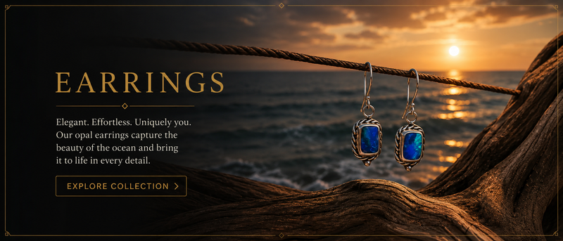Earrings by Tidal opals