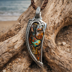 Wayfinder Relic Tidal Spear Boulder Opal Pendant