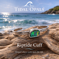 Riptide Australian Boulder Opal Cuff Bracelet