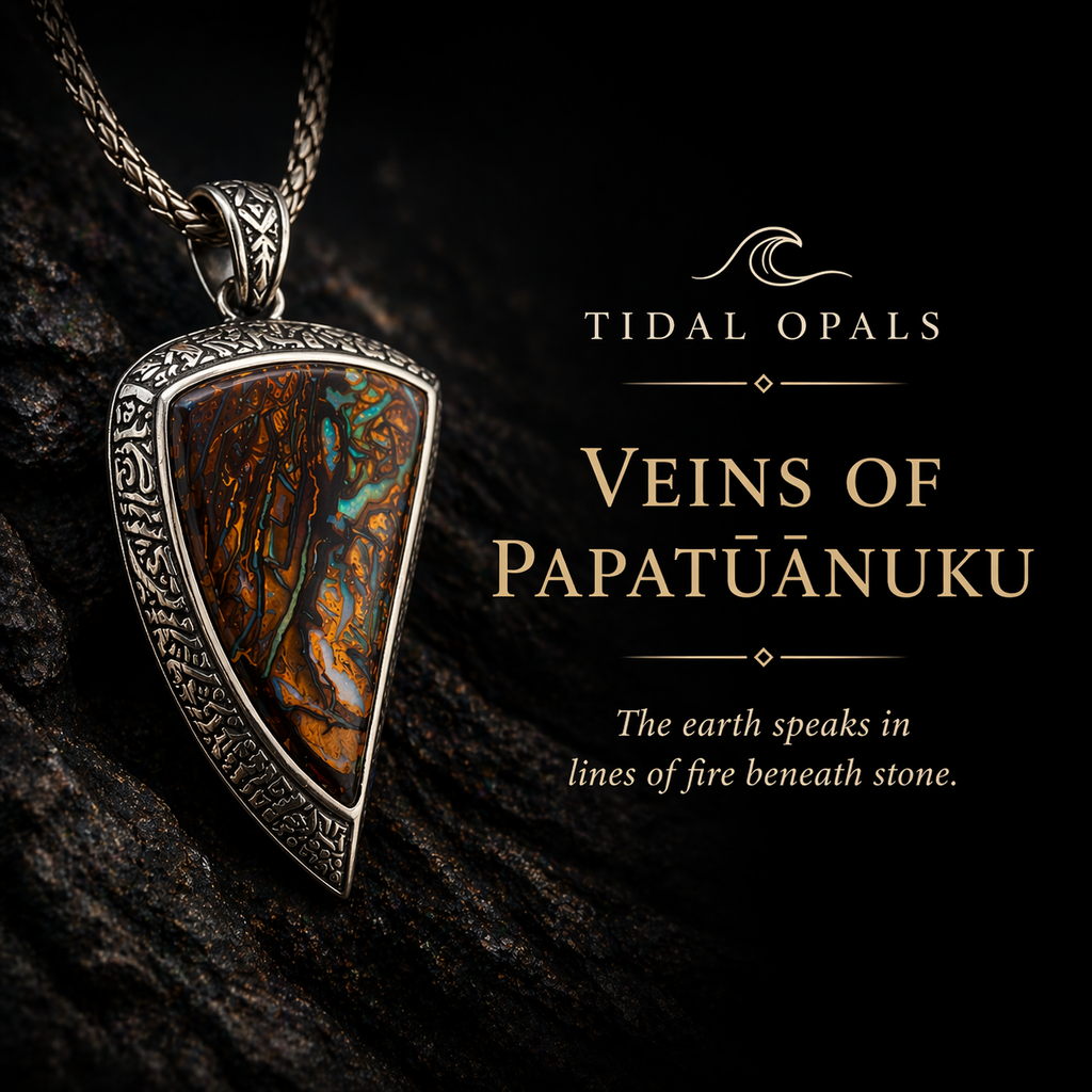 Tidal opals - veins of papatuanuku