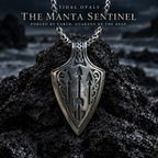 The Manta Sentinel — Boulder Opal Pendant