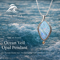 Ocean Veil Boulder Opal Pendant