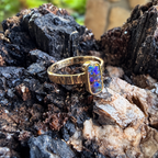 Sunset Current — 14K Gold Boulder Opal Ring