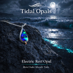 Electric Reef Australian Boulder Opal Pendant