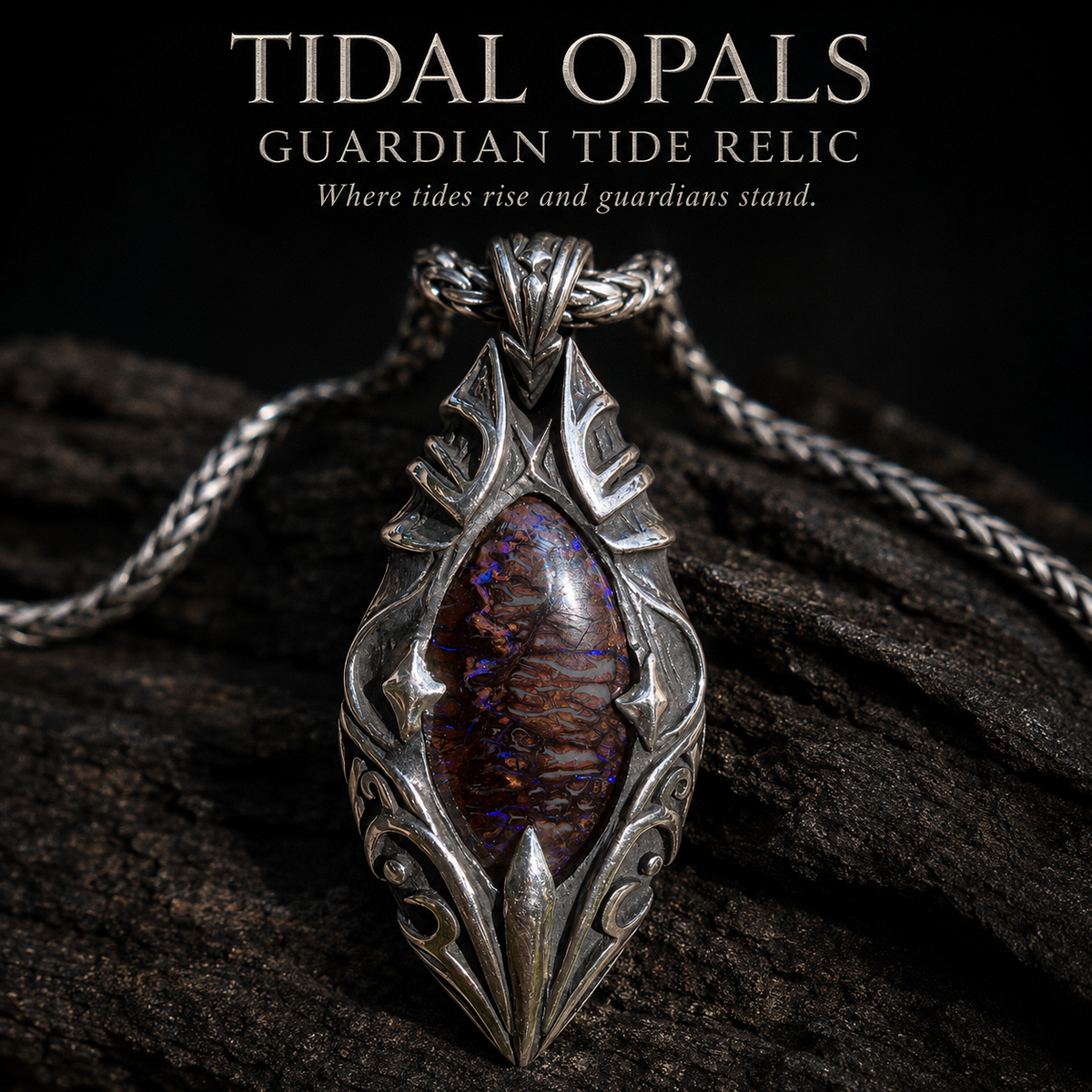 Guardian Relic Boulder Opal Pendant