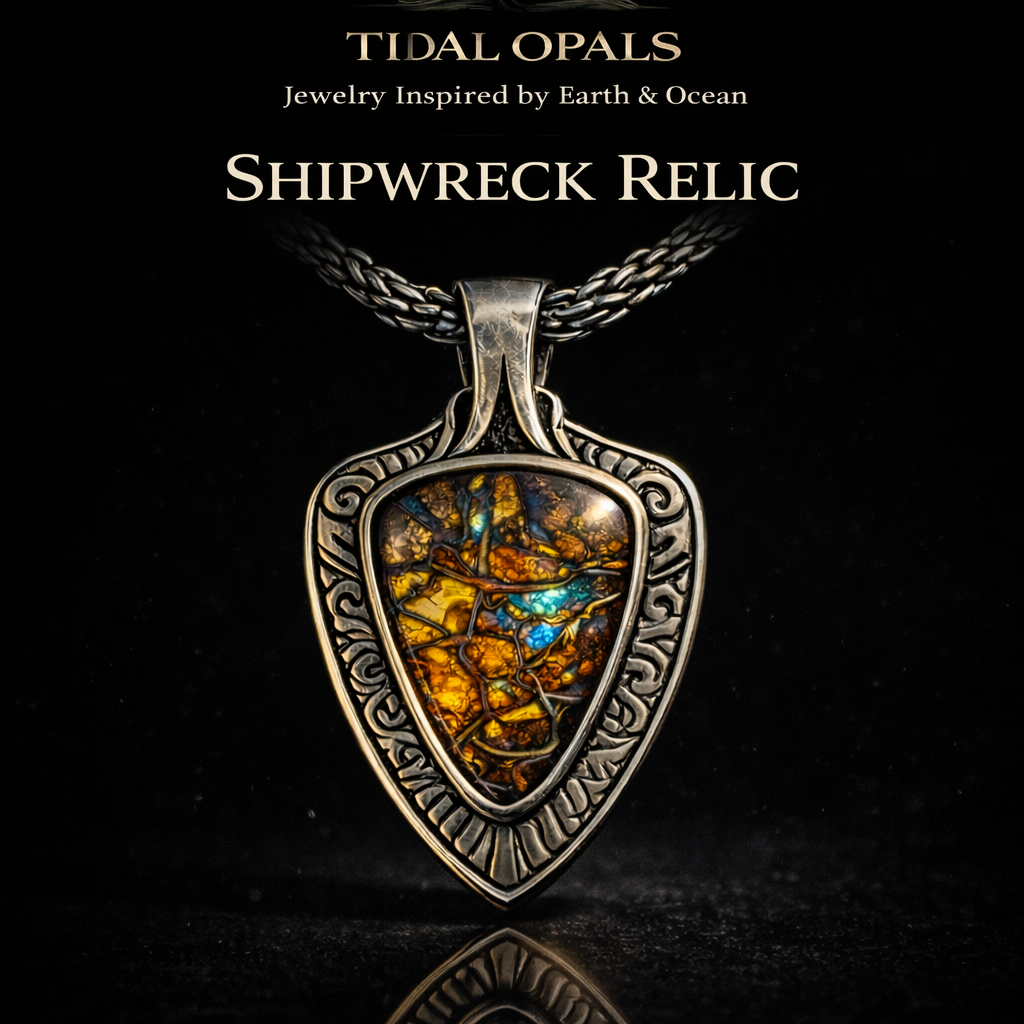 Shipwreck Relic Boulder Opal Pendant