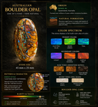 Tidal Rift Relic Australian Boulder Opal Pendant