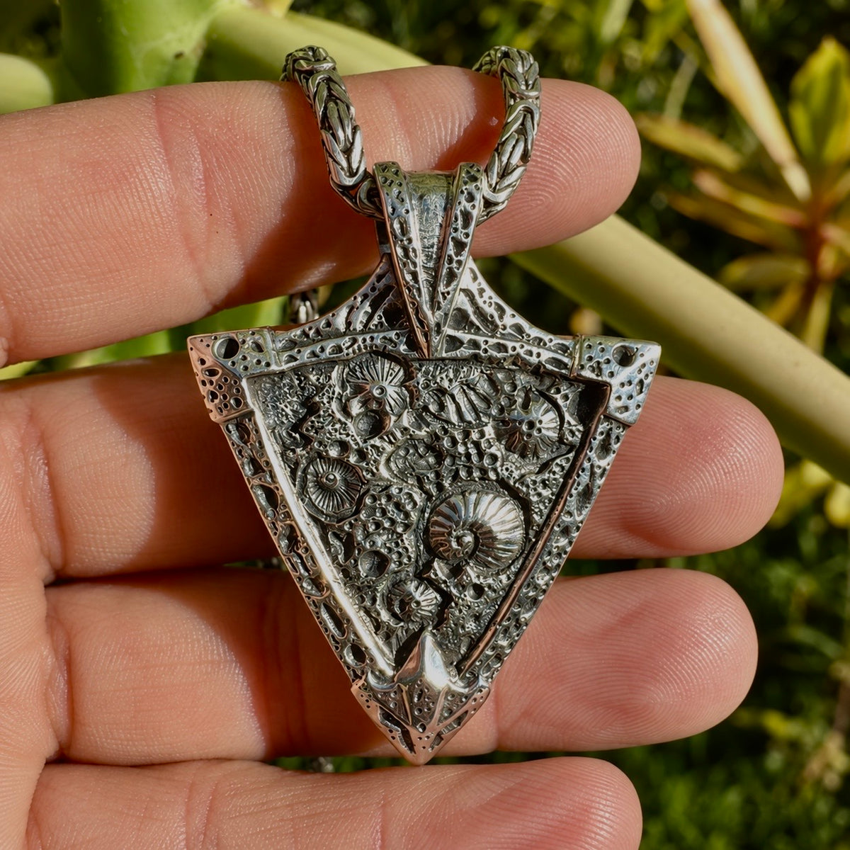 Fossil Reef | Handcrafted Australian Boulder Opal Pendant
