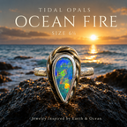 Ocean Fire Australian Opal Ring