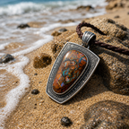 Leviathan’s Map | Australian Boulder Opal Pendant
