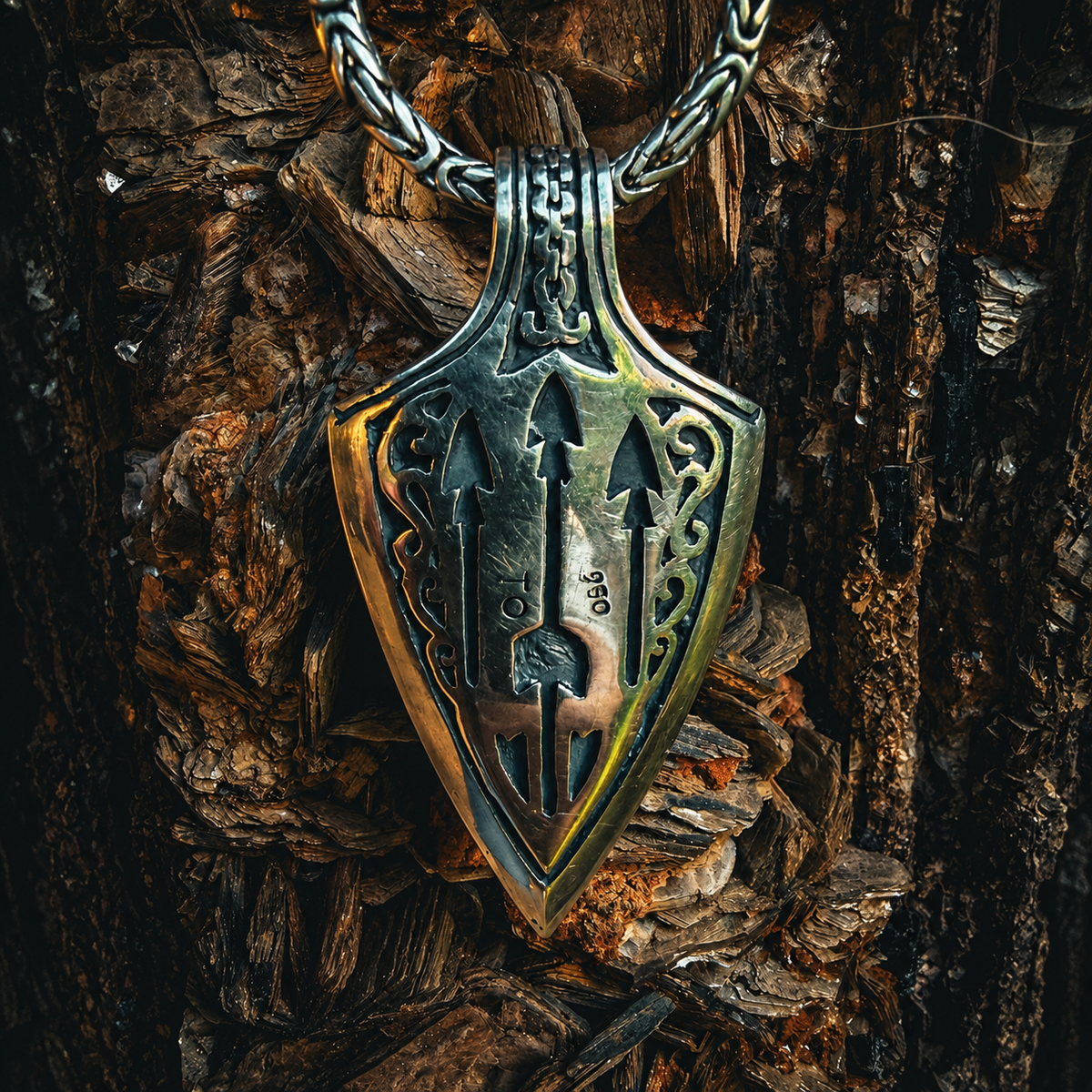 The Manta Sentinel — Boulder Opal Pendant