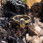 Sunset Current — 14K Gold Boulder Opal Ring