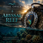 Abyssal Reef Australian Boulder Opal pendant handcrafted in .925 sterling silver.
