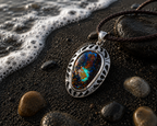 One-of-a-kind Boulder Opal pendant from the TIDAL OPALS Mariner Collection.