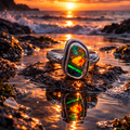 Elemental Awakening Australian Boulder Opal Ring