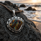 Sea Forge Australian Boulder Opal Pendant 