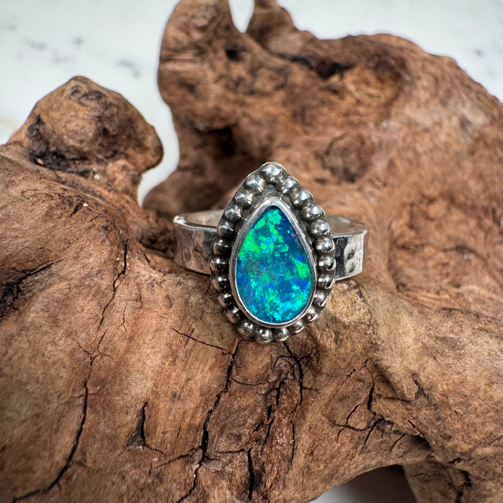  Tide Relic Australian Boulder Opal Ring