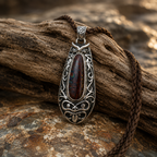 Handcrafted sterling silver pendant featuring a natural Australian Boulder Opal gemstone.