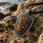 Leviathan’s Map | Australian Boulder Opal Pendant
