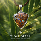 Tectonic Tide Relic Australian Boulder Opal Pendant