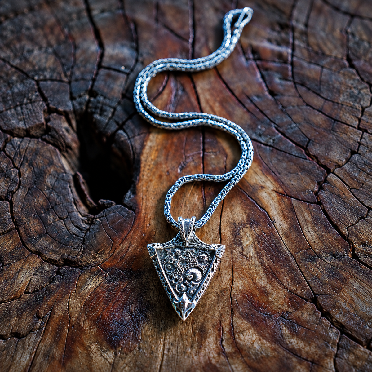 Fossil Reef | Handcrafted Australian Boulder Opal Pendant