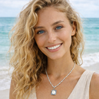 Eye of the Ocean Shiva Shell Pendant Necklace