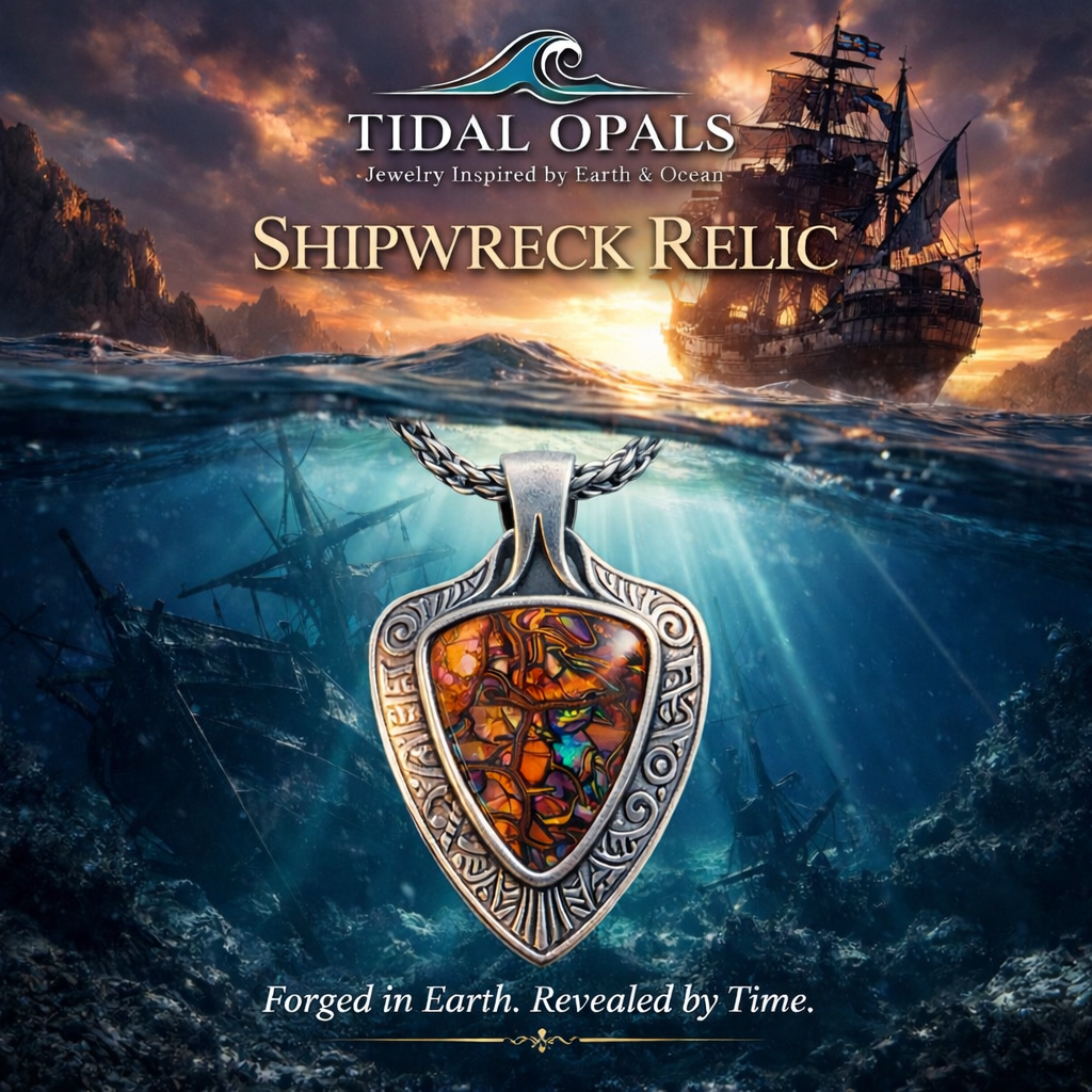 Shipwreck Relic Boulder Opal Pendant