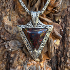 Fossil Reef | Handcrafted Australian Boulder Opal Pendant