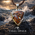 Tectonic Tide Relic Australian Boulder Opal Pendant