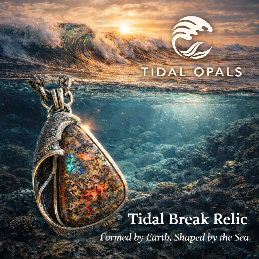 Tidal Break Relic Boulder Opal Pendant
