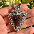 Fossil Reef | Handcrafted Australian Boulder Opal Pendant