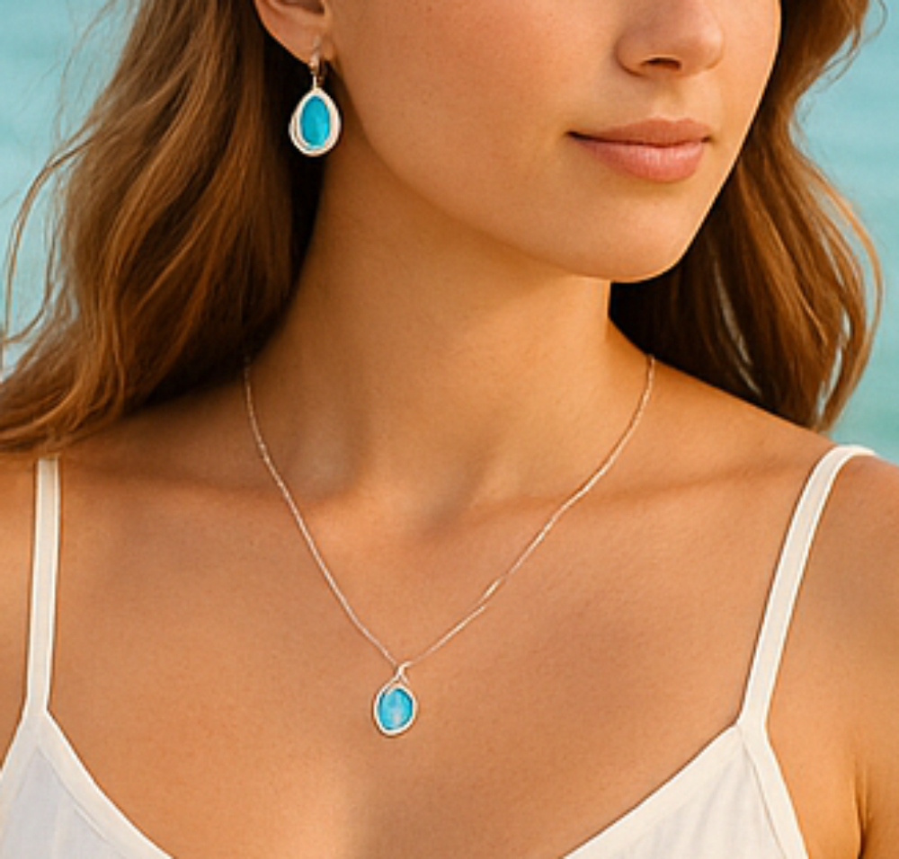 Opal Dream Set Earrings + Necklace