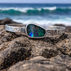 Elegant handmade gemstone bracelet with opal