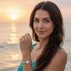 Sacred Spiral Oval Shiva Shell Cuff