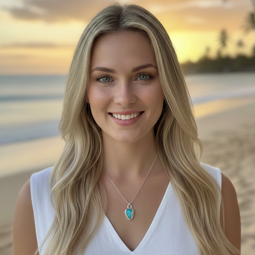 Collector's Ocean Fire Australian Boulder Opal Pendant