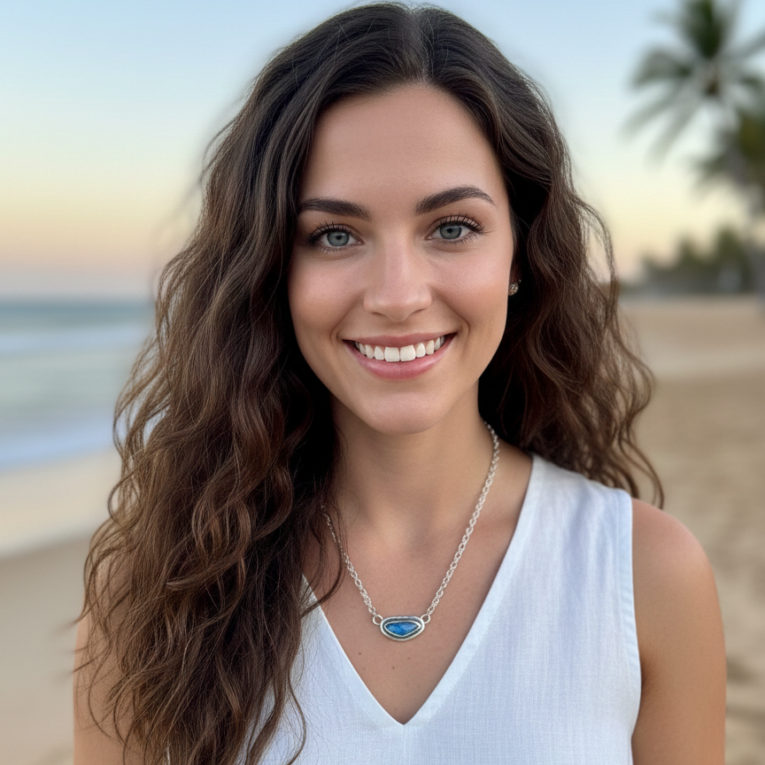 Ocean Ember Australian Boulder Opal Pendant