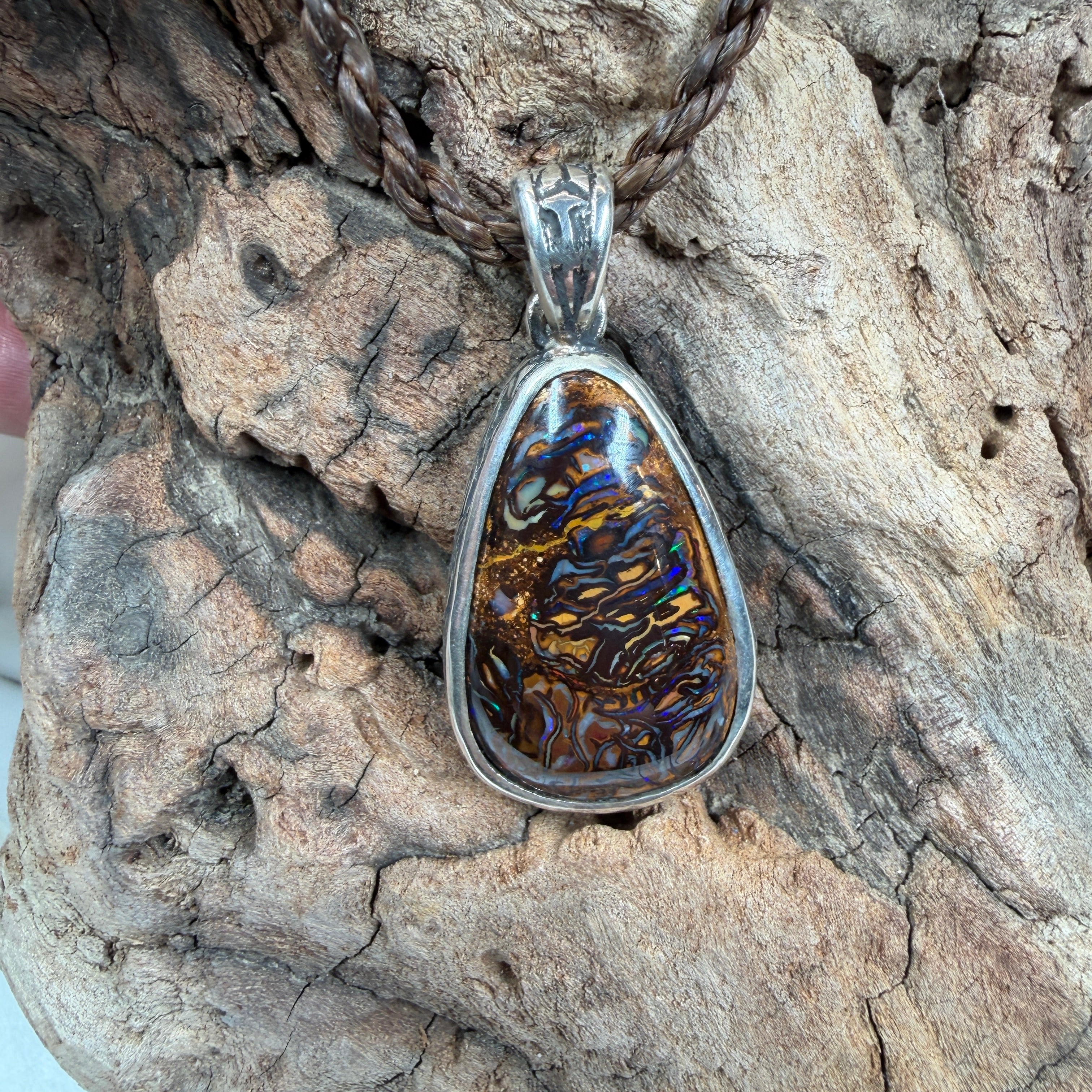 Ocean Relic | Australian Koroit Boulder Opal Pendant