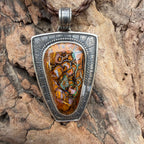 Leviathan’s Map | Australian Boulder Opal Pendant