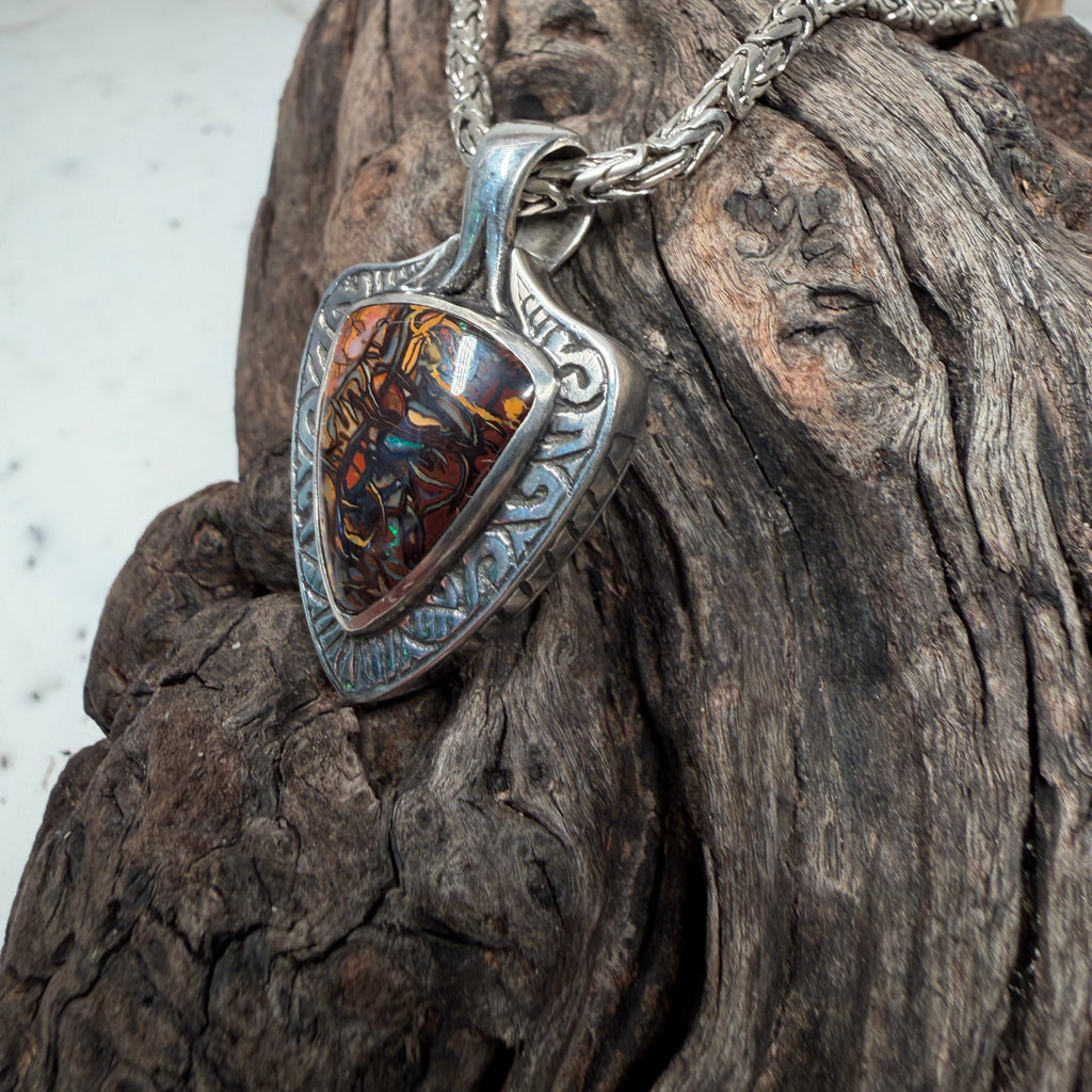 Shipwreck Relic Boulder Opal Pendant