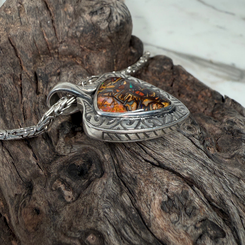 Shipwreck Relic Boulder Opal Pendant