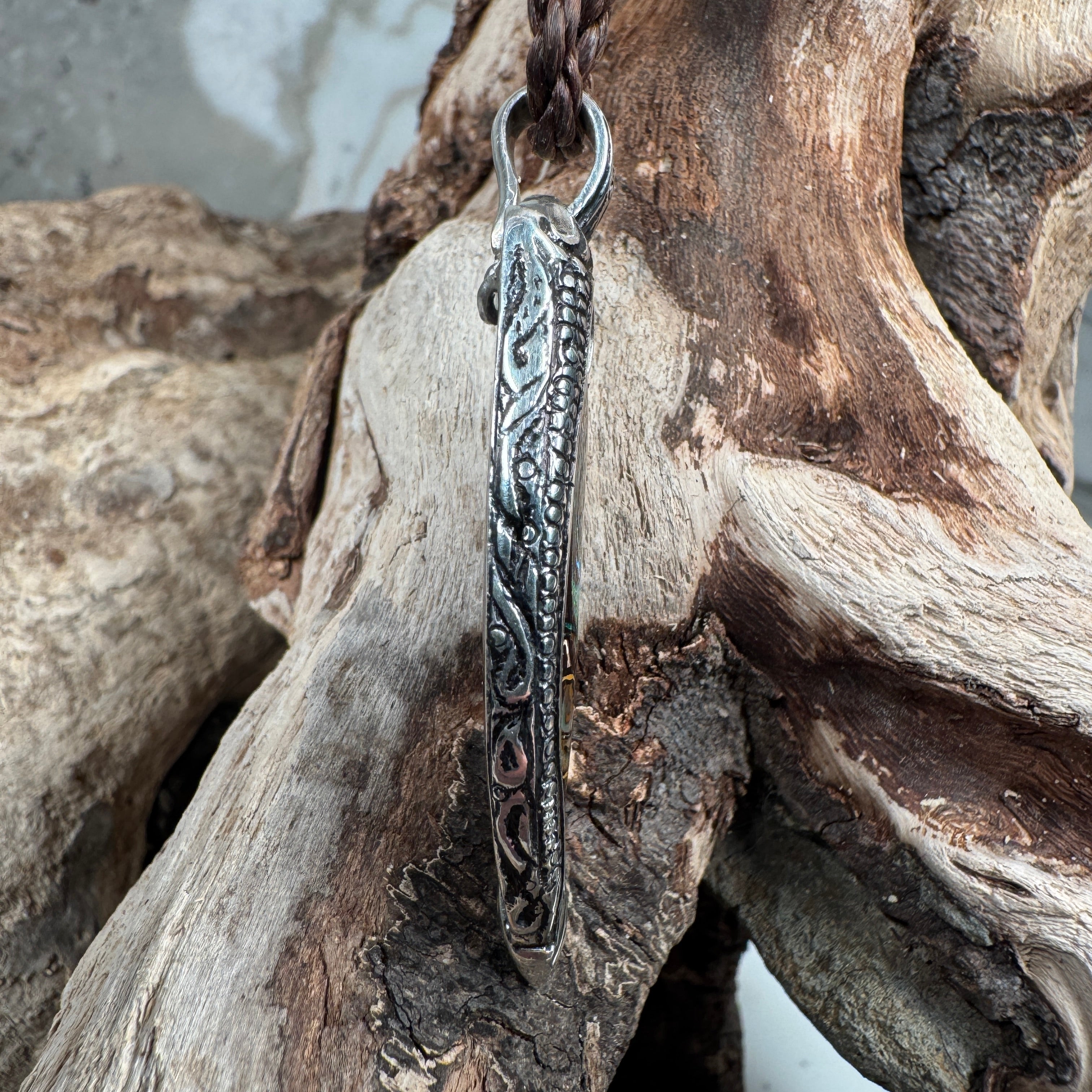 Wayfinder Relic Tidal Spear Boulder Opal Pendant