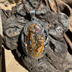 Tidal Rift Relic Australian Boulder Opal Pendant