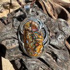 Tidal Rift Relic Australian Boulder Opal Pendant