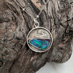 Whale Tail Boulder Opal Relic Pendant