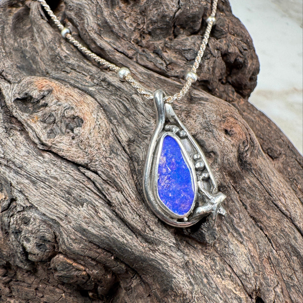 Tidal Star Relic with Starfish Boulder Opal Pendant
