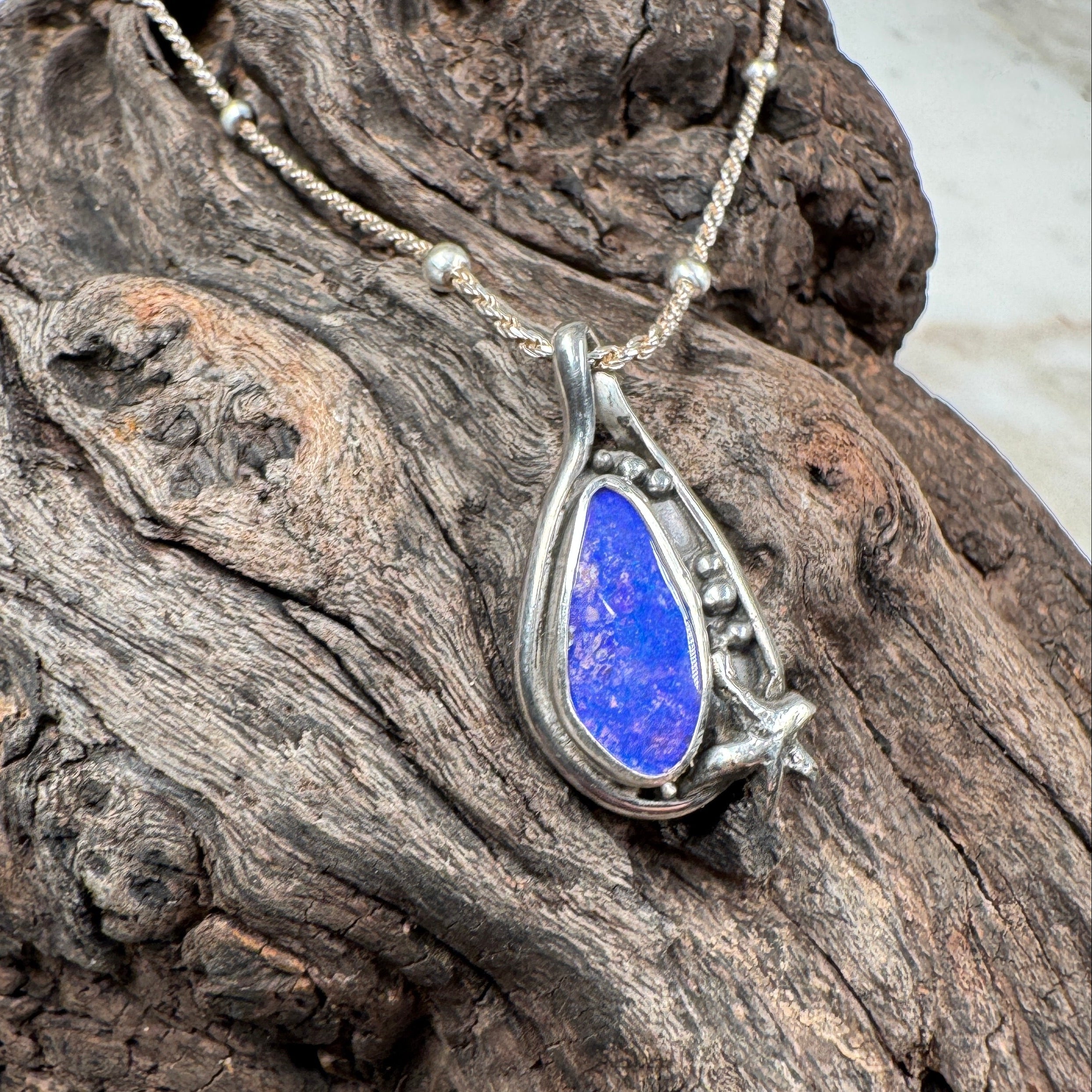 Tidal Star Relic with Starfish Boulder Opal Pendant