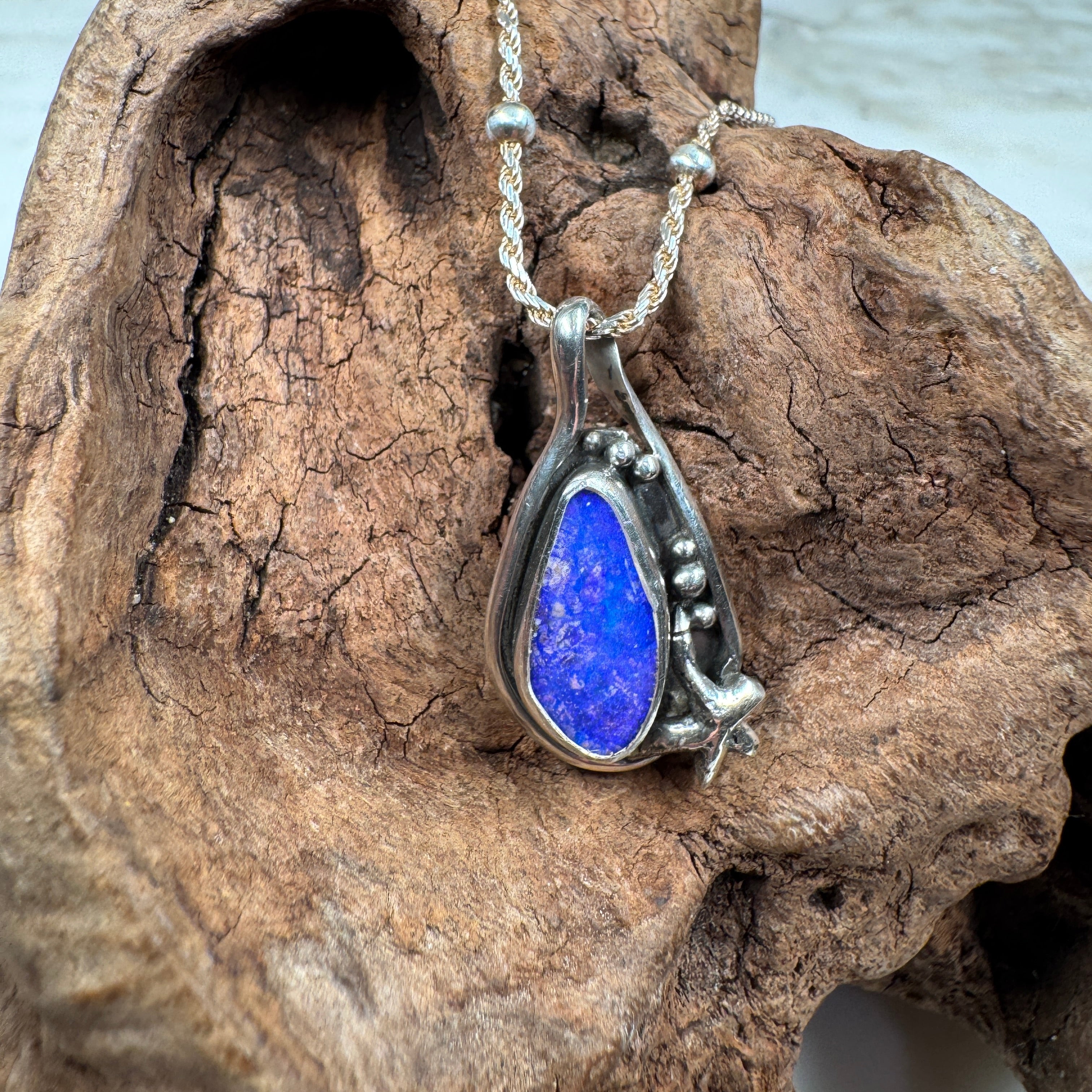 Tidal Star Relic with Starfish Boulder Opal Pendant