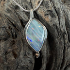 Ocean Veil Boulder Opal Pendant