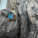Ocean Inferno Relic Boulder Opal Pendant