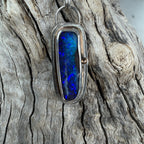 Tidal Current Boulder Opal Relic Pendant
